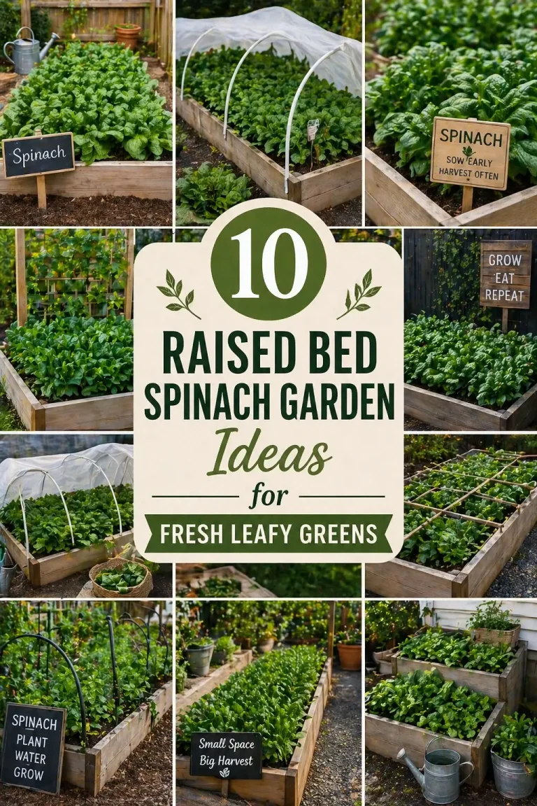 10 Raised Bed Spinach Garden Ideas for Fresh Leafy Greens