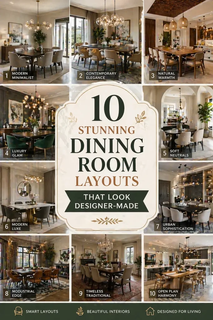 10 Stunning Dining Room Layouts That Look Designer-Made