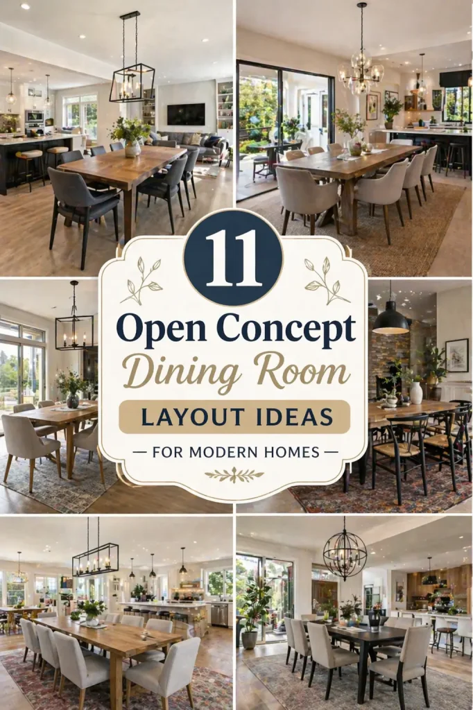 11 Open Concept Dining Room Layout Ideas for Modern Homes