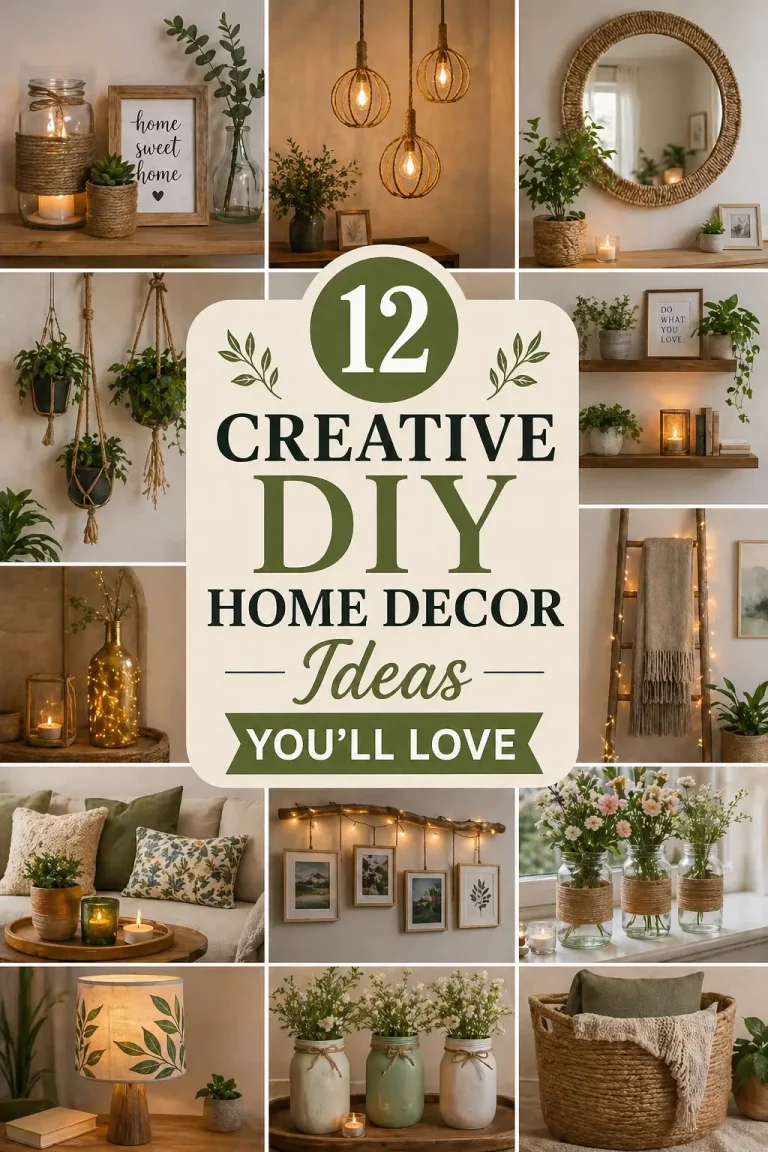 12 Creative DIY Home Decor Ideas You’ll Love