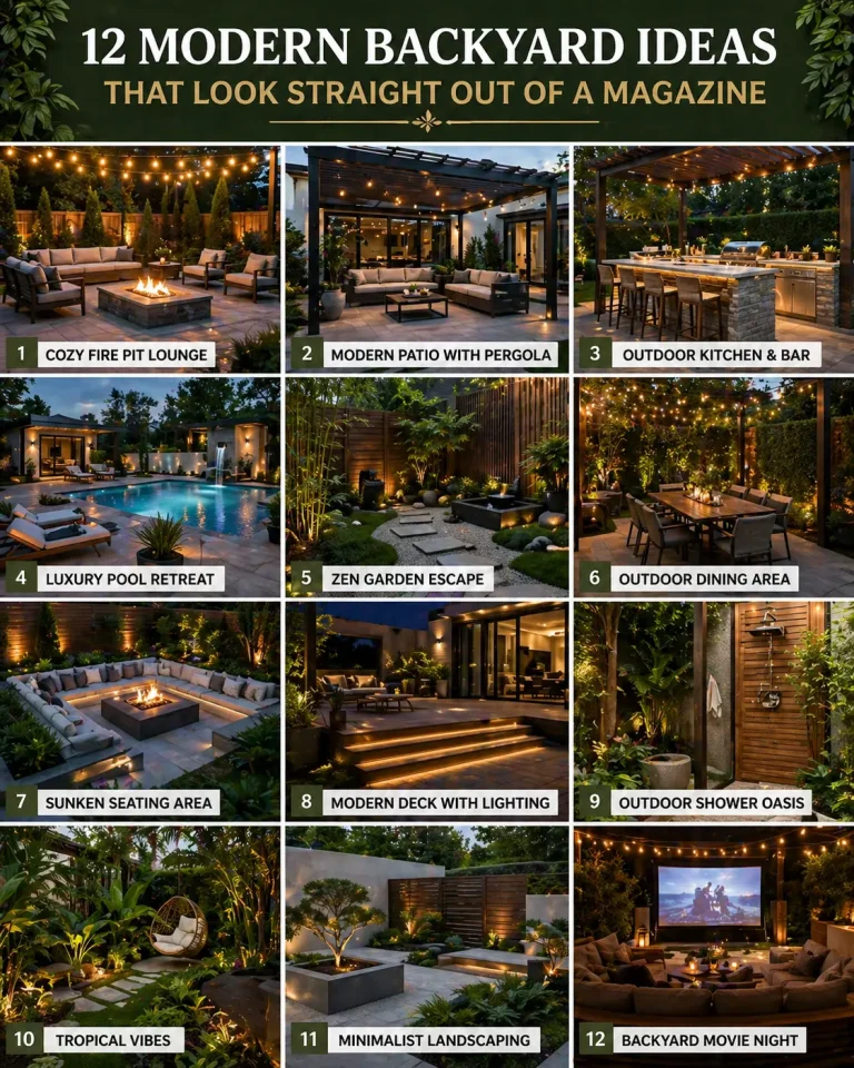 12 Modern Backyard Ideas That Look Straight Out of a Magazine