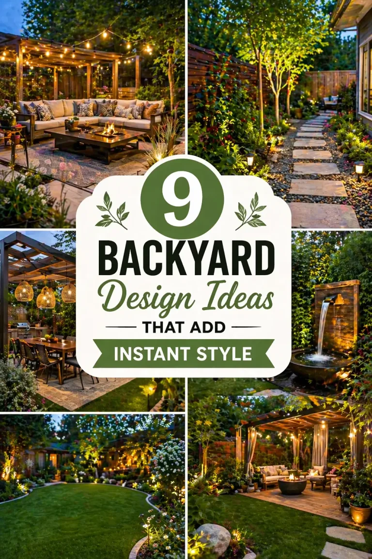 9 Backyard Design Ideas That Add Instant Style
