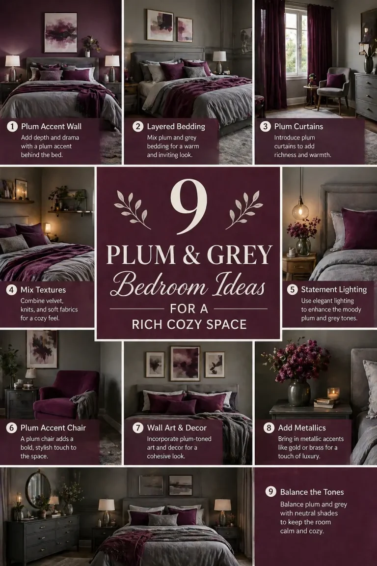 9 Plum & Grey Bedroom Ideas for a Rich Cozy Space