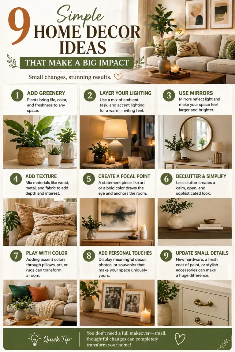 9 Simple Home Decor Ideas That Make a Big Impact