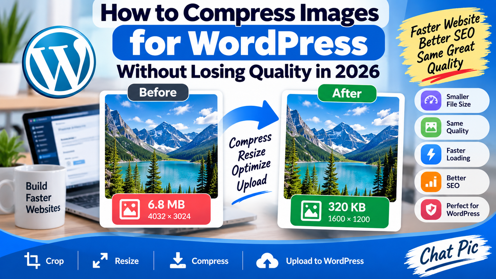 How to Compress Images for WordPress Without Losing Quality in 2026