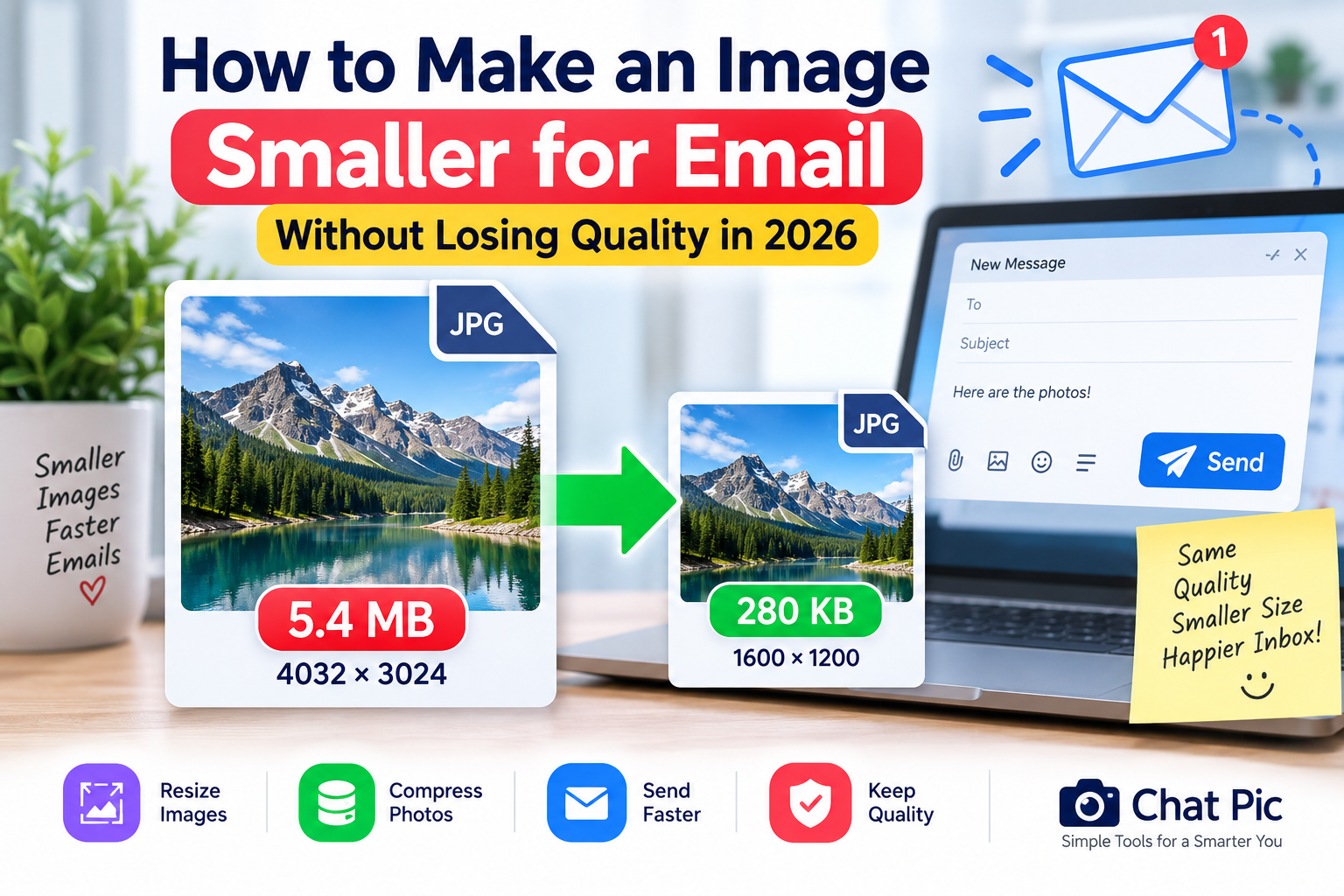 Make an image smaller for email