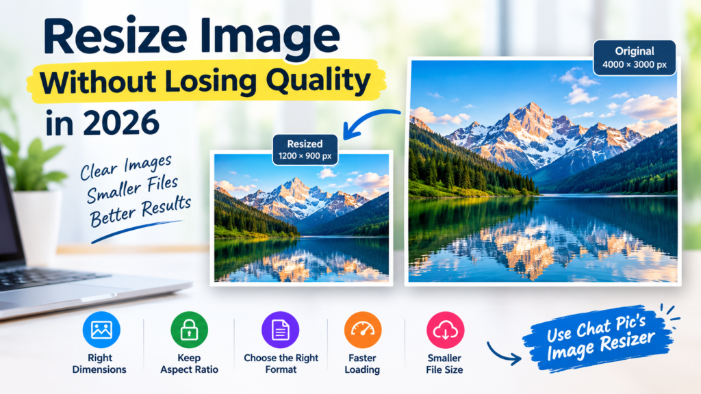 Resize image without losing quality